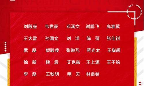 国足新名单海港7人亚运队名单申花7人,国足海外